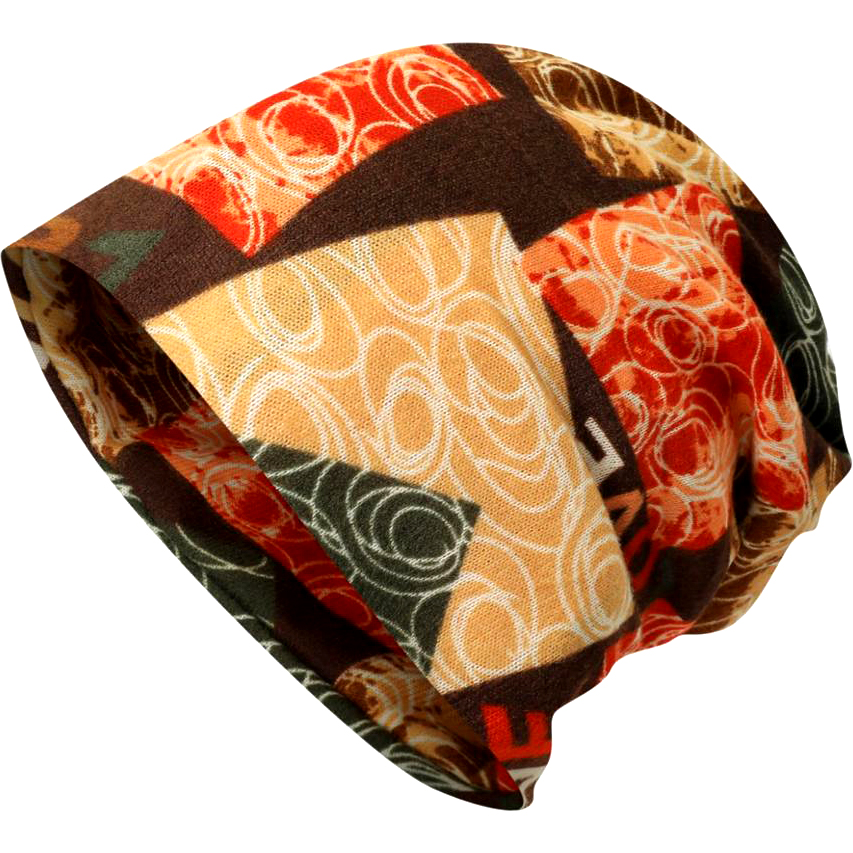 Skull Slouchy Knit Ski Pony Tail Beanie