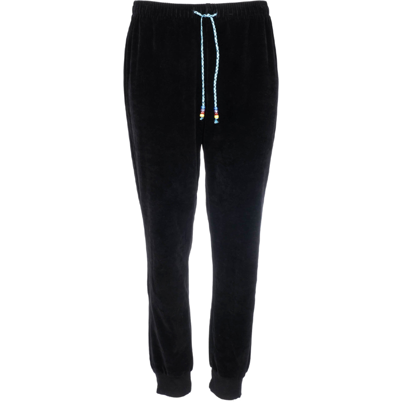 Black Velour Joggers